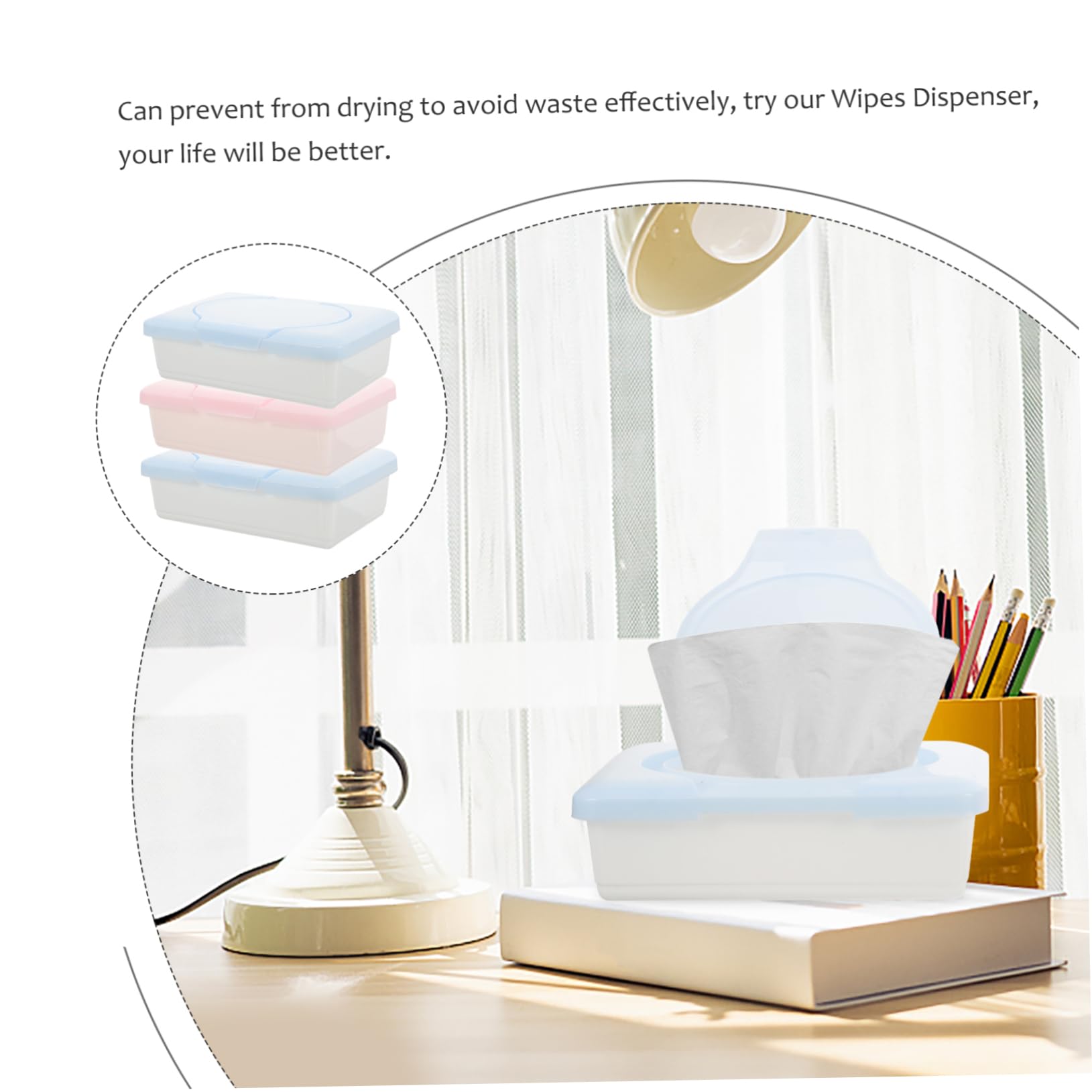 Ciieeo 3pcs Mini Wipes Box Low Box Plastic Box Pp Box 3pcs Travel Wipes Boxes of Tissue Wipe Dispenser Wipe Holder for Bathroom Wipe Holders