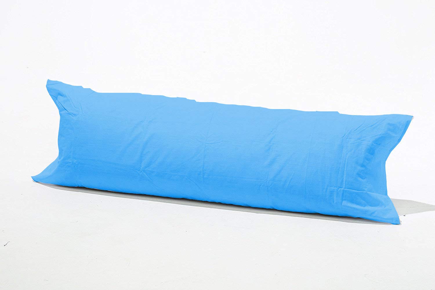 Looms & Leaves Bolster Cushion Pillow Case Orthopedic Pregnancy Body Support (L.BLUE, 6 FT Pillow Case Only)