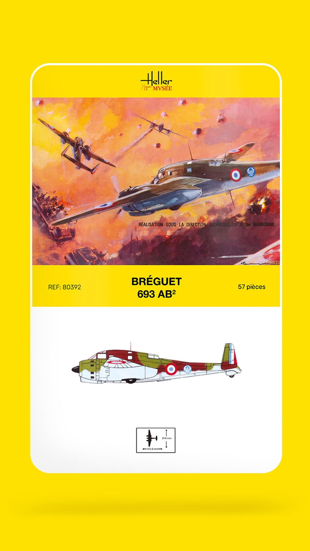 Amazon | エレール 1/72 フランス空軍 ブレゲー 693 プラモデル FF0392