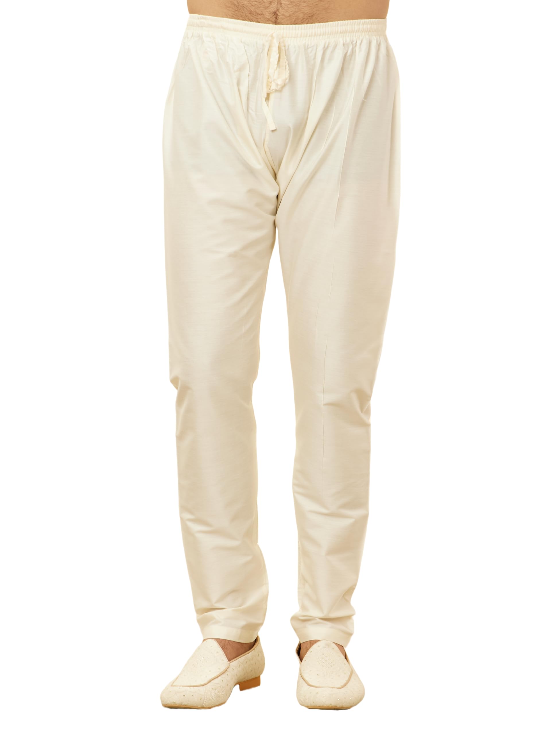 manyavar Men's Blended Viscose Pencil Pyjama with Elastic and String (1pc)-picture-17