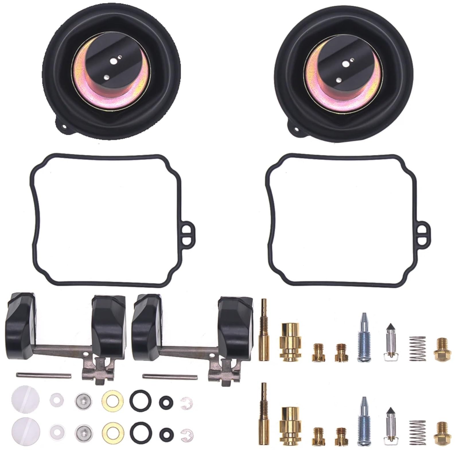 Kit Carburador Repuesto Kit De Reconstrucción Carburador Motocicleta Compatible Con Hyosung Para GV250 Para Aquila 2005 2006 2007 2008 2009 Para GT125R Kit Reparación De Carburador(With Float)
