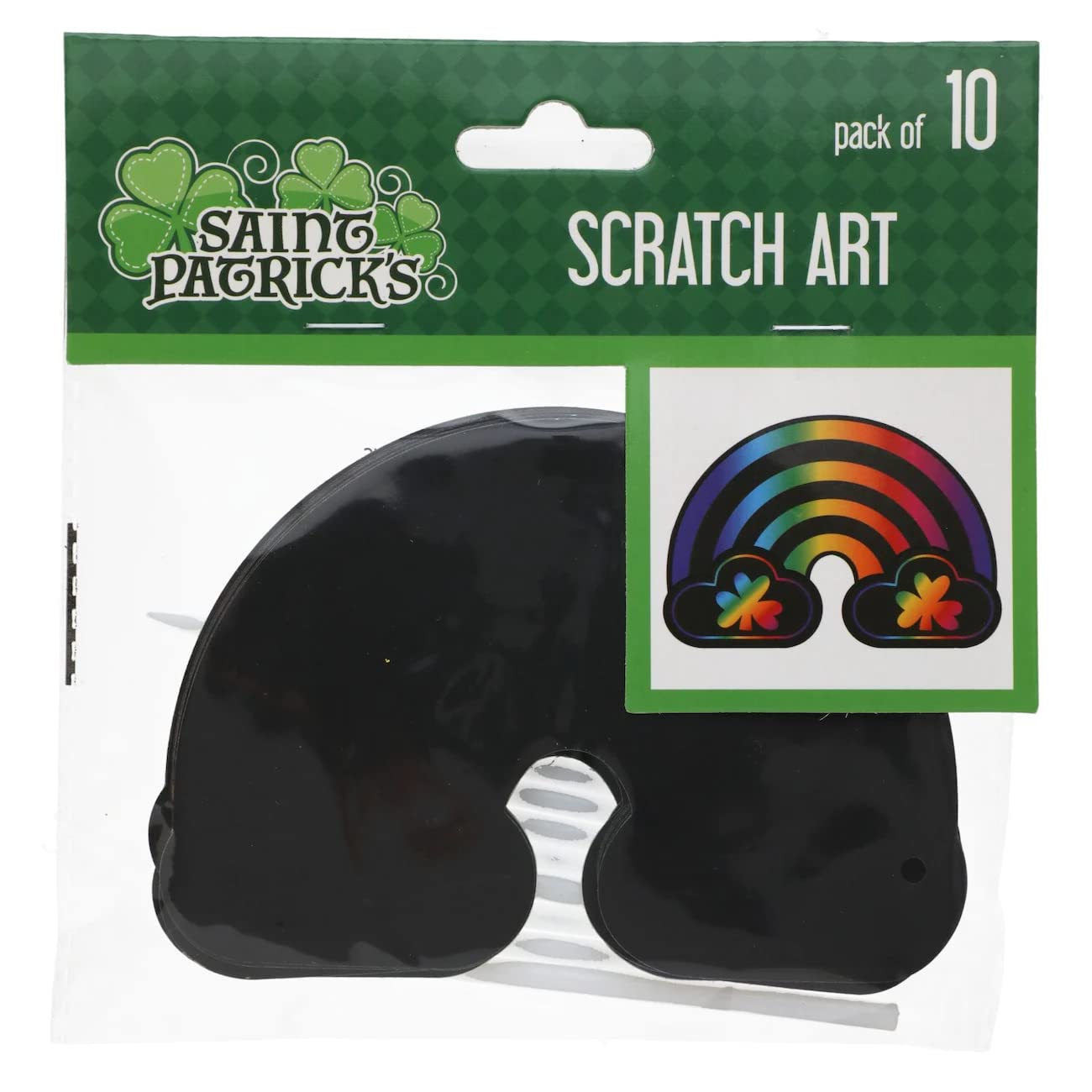 Amazon.com: St. Patrick's Day Scratch Art Craft Kit for Sunday School ...