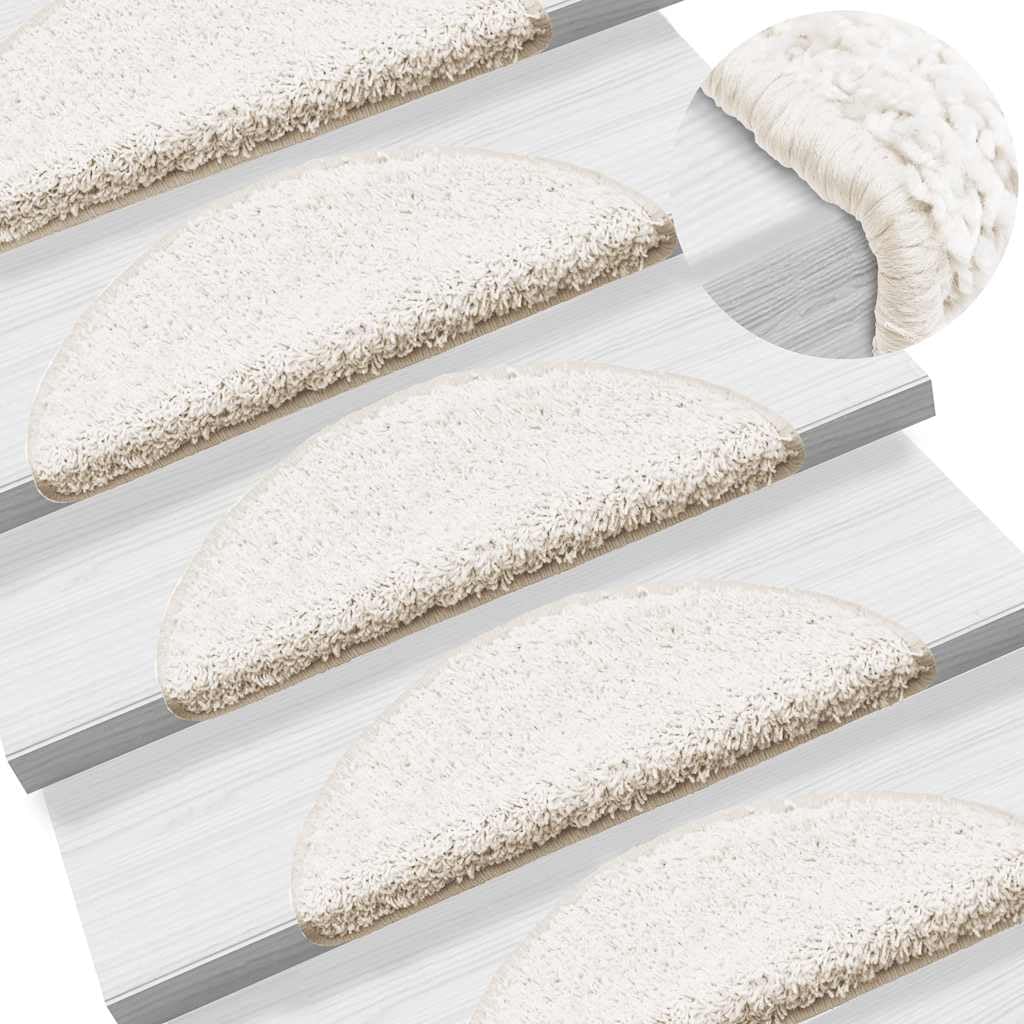 Mata schodowa 30 sztuk 56 x 17 x 3 cm biała