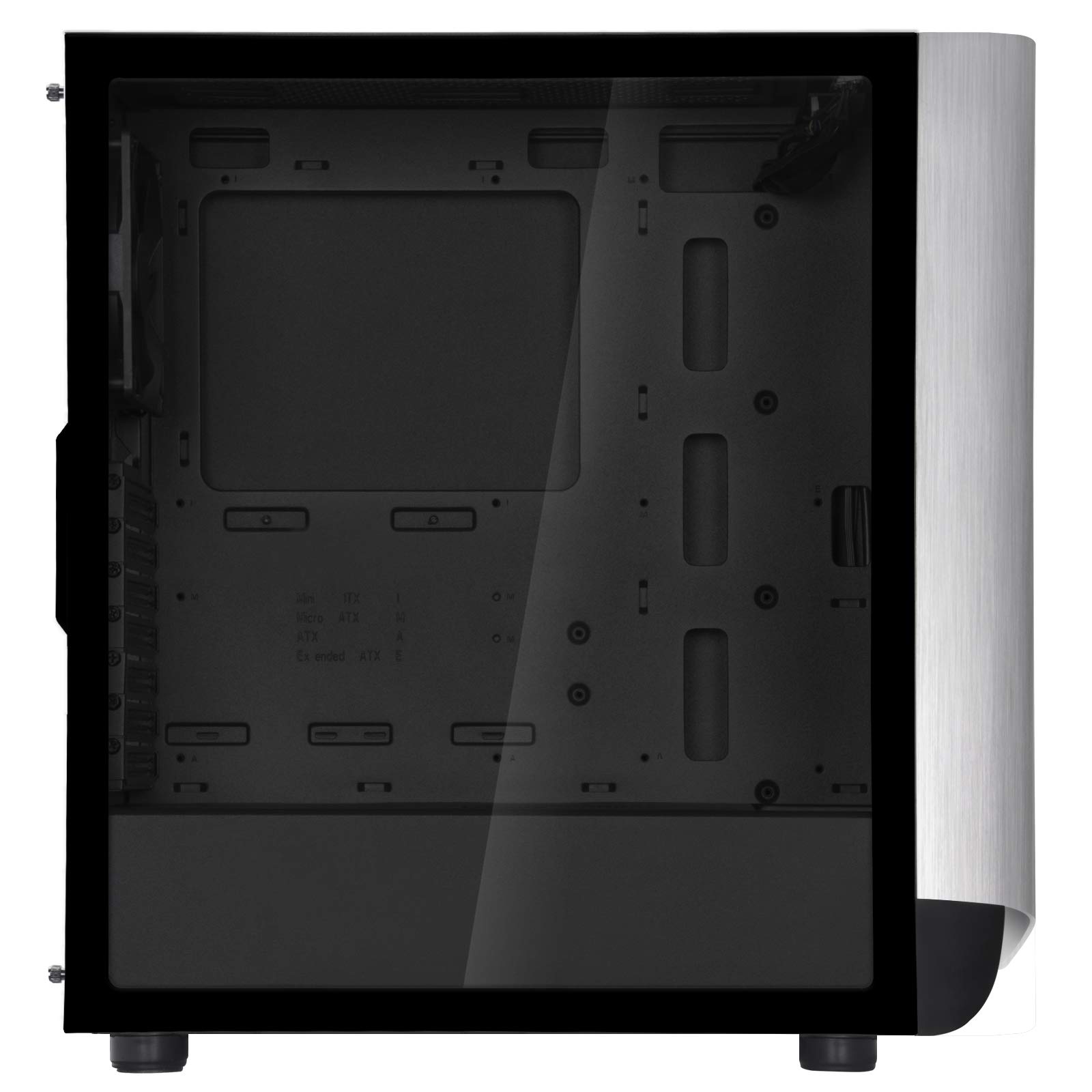 CAJA PC SILVERSTONE SST-SEA1SB-G - ATX SETA A1 LATERAL DE VIDRIO TEMPLADO PLATEADO/NEGRO