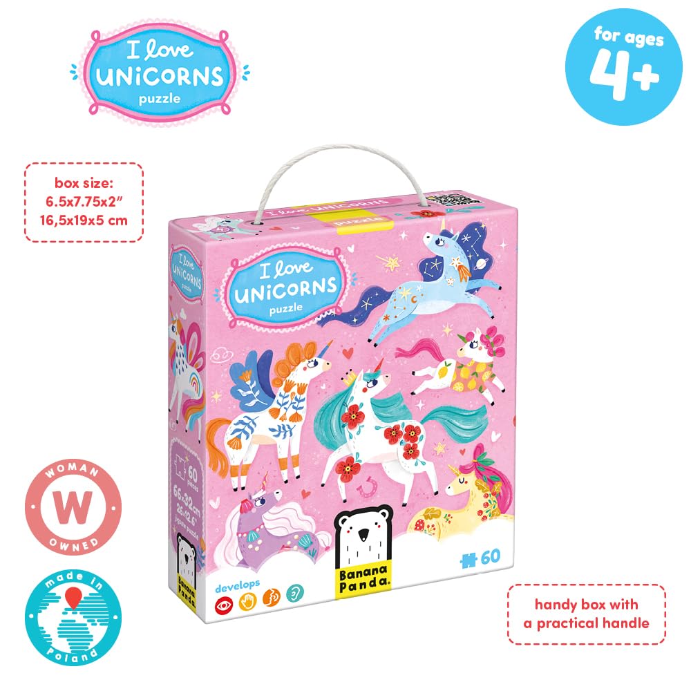 I Love Unicorns Puzzle 4+ Floor Puzzle
