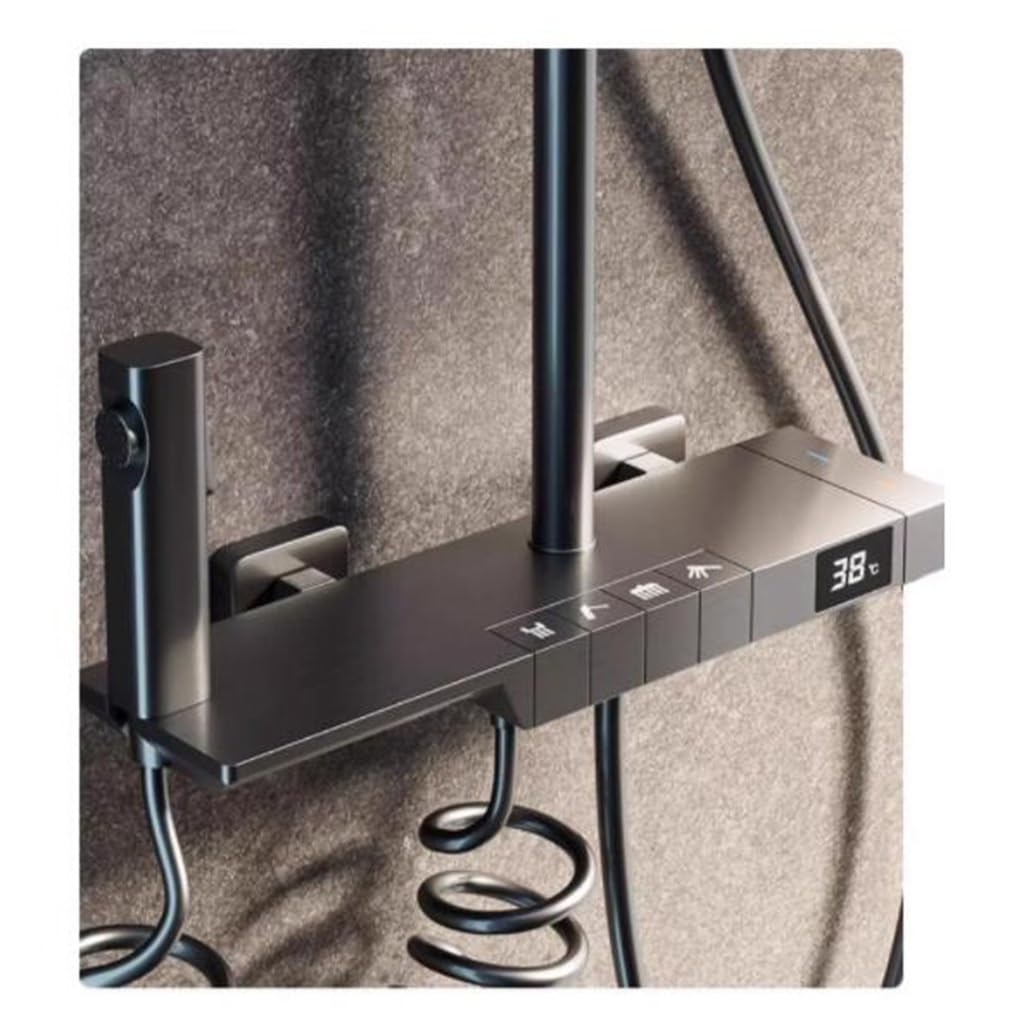 Sistemas de ducha la pantalla digital del cabezal botón piano, hogar