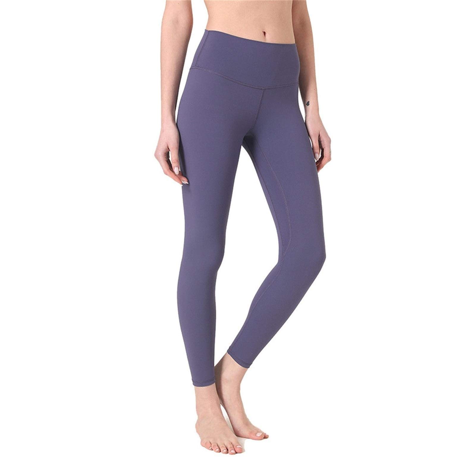 fitness legginsy damskie, Damskie Nagie uczucie Wysokiej talii Legginsy Legginsy Butt Lift Power Flex Slim Jogi Spodnie Aktywne Rajstopy Tummy Control Non See przez rozciągliwe sportowe legginsy do jo