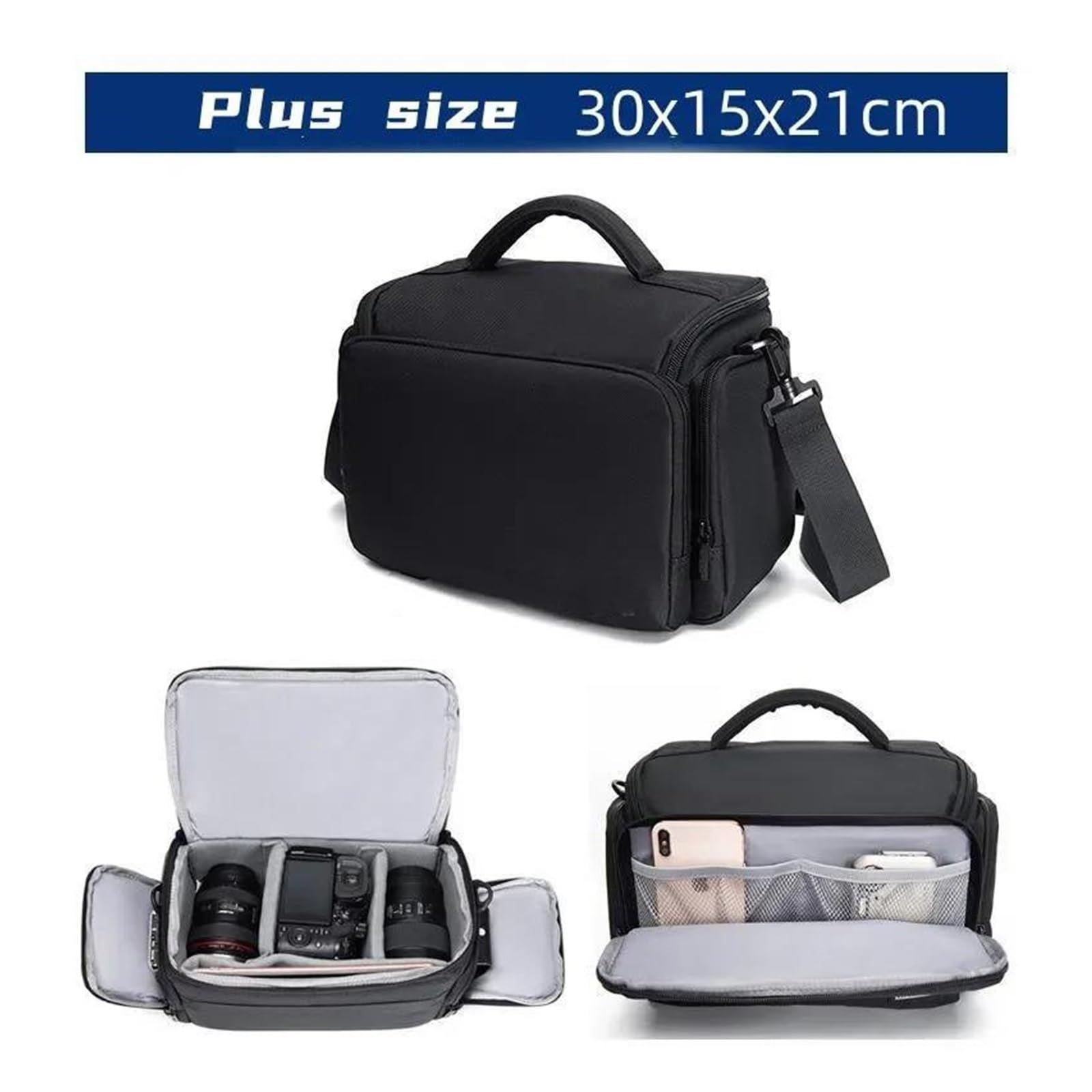Zaino macchina fotografica per drone DSLR Borse a tracolla per fotocamera DSLR D11, antiurto, resistenti all'acqua, per Ca&no&n fotografia con obiettivo reflex, borse per esterni
