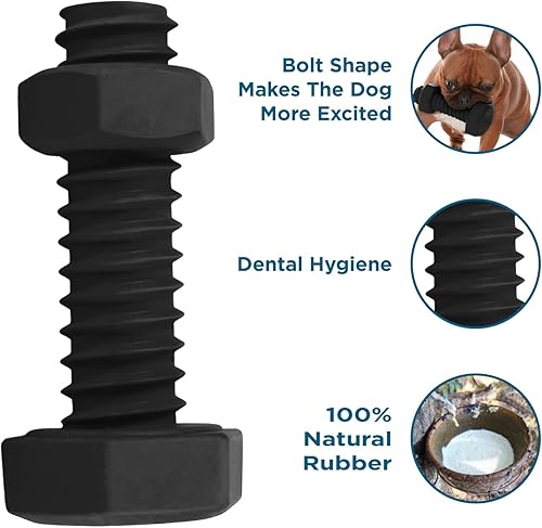 Miniatura 6 de BLACKDECKER Juguete masticable para perros duradero limpieza de dientes resistente casi indestructible para perros pequeños medianos y grandes