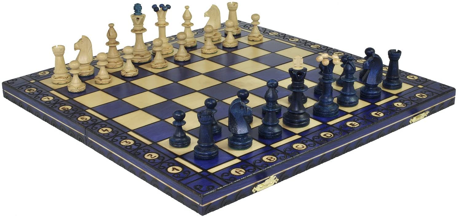 Amazon.com: Beautiful Handcrafted Wooden Chess Set with Wooden