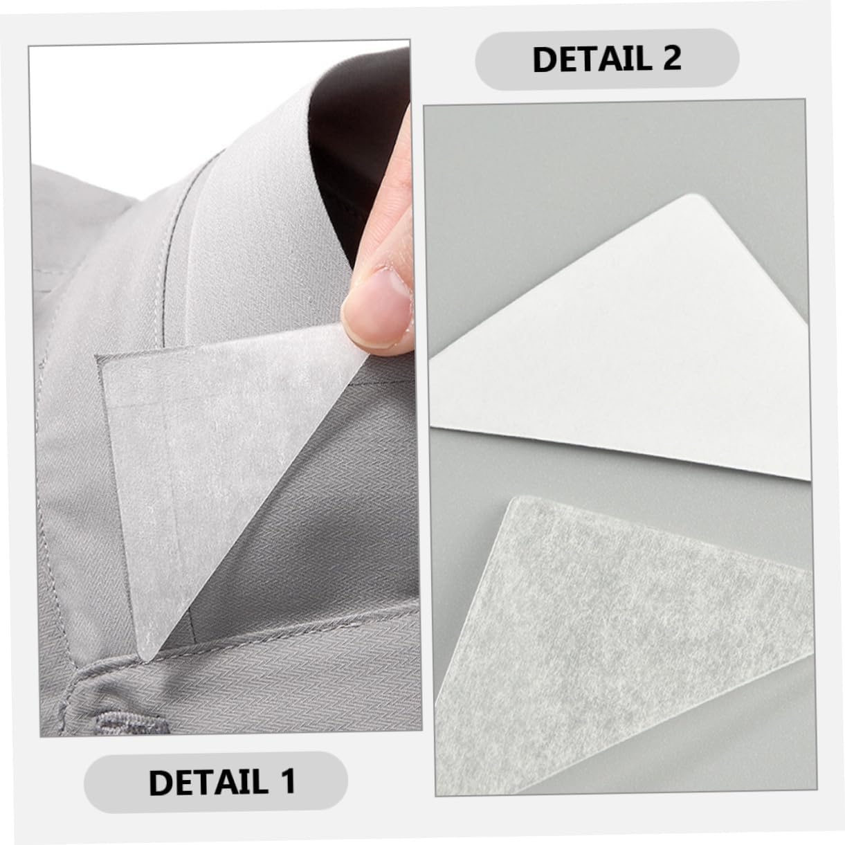 180pcs Collar Stays for Men Pvc Adhesive Shirt Inserts Prevents Collar Flipping Durable and Easy to Apply for Dress Shirts