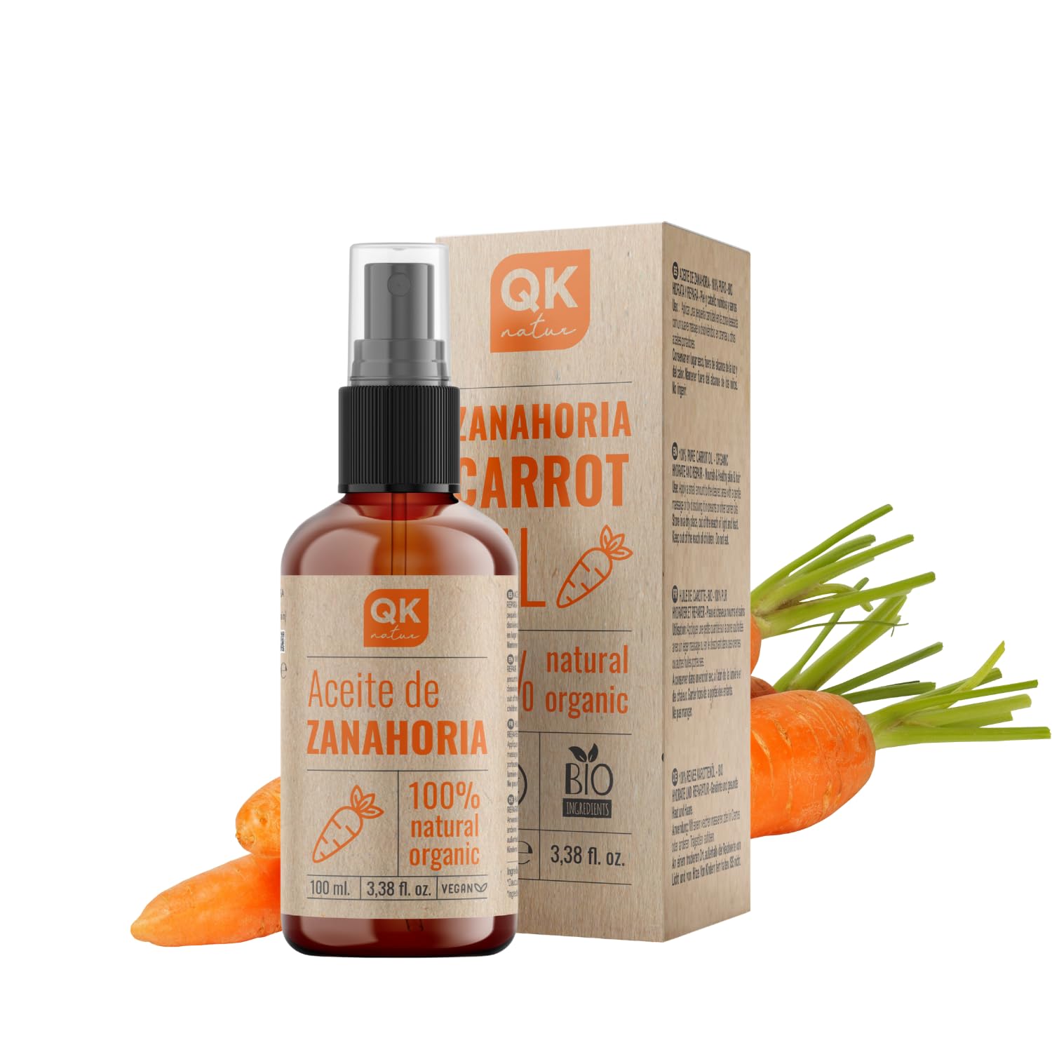 MY COSMETIK Karottenölmazerat – 100% Bio, Rein & Natürlich – 50 Ml Für Strahlende Haut & Sonnenvorbereitung