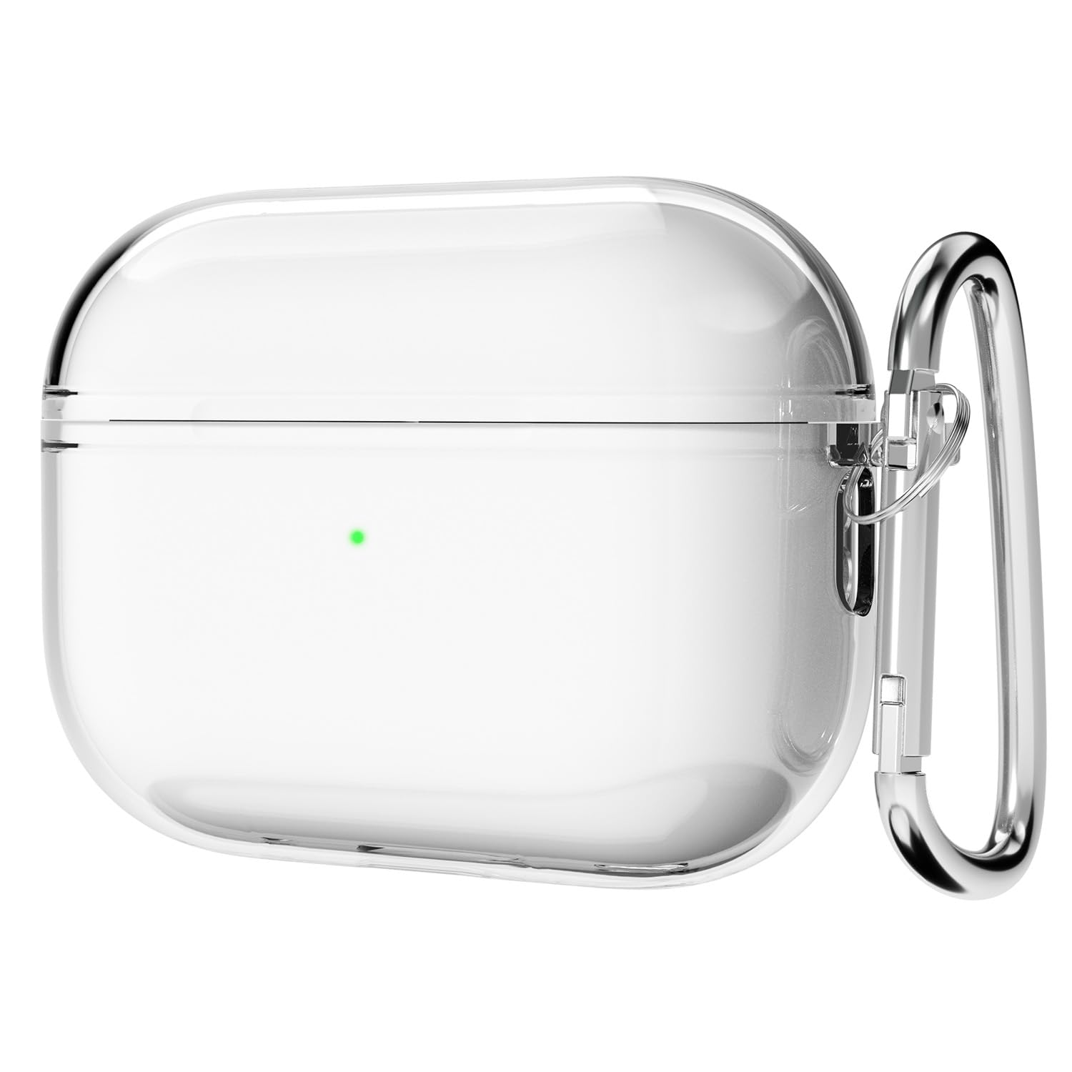 Svanove for Airpods 4 Case Clear Hard Plastic, Transparent Simple Cute Airpods 4th Generation Case with Keychain, Girly Y2k Aesthetic Trendy Airpods Cover Accessories for Women Girl, Pink — view 88