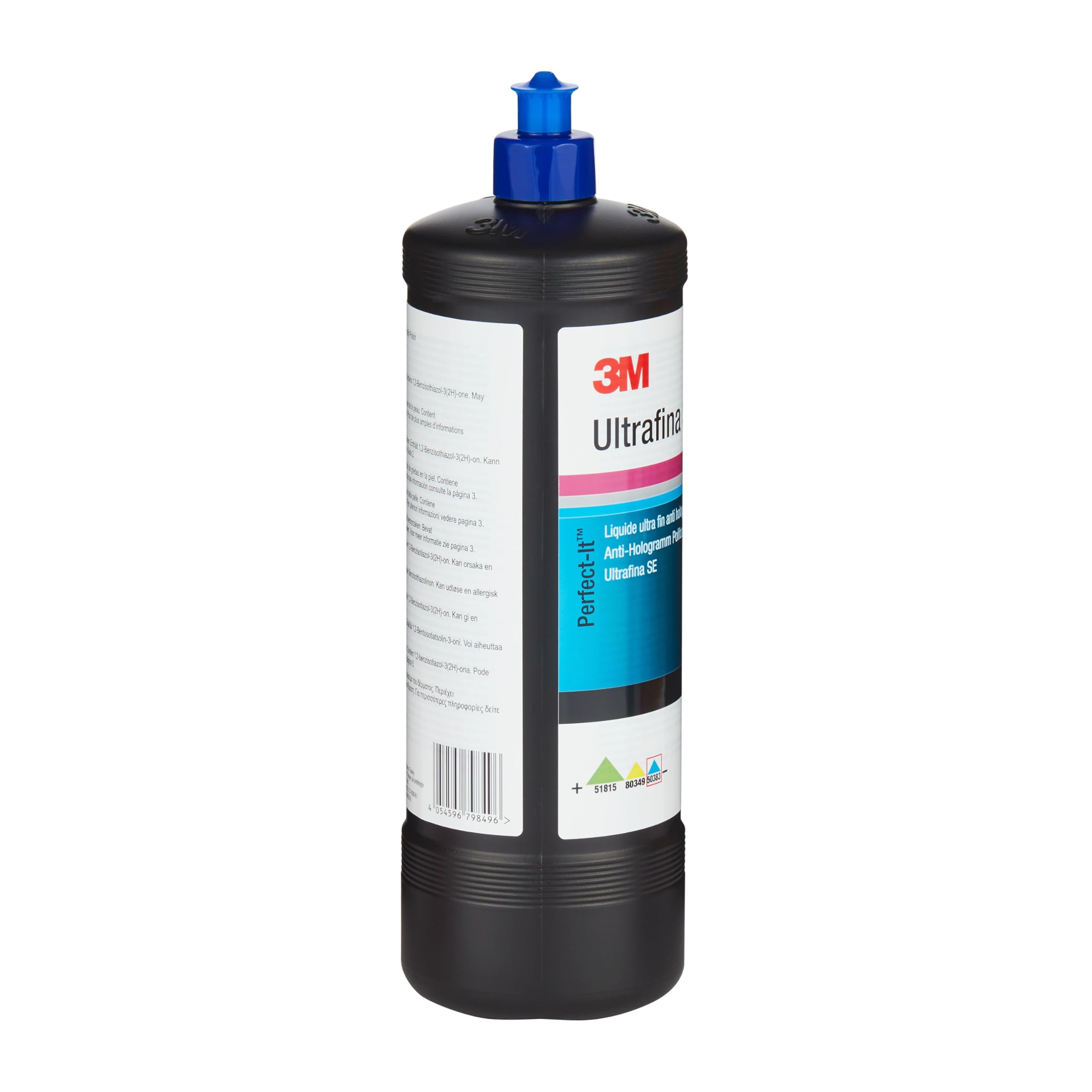 3M Perfect-It Ultrafina SE Politur, 50383 - Zur Beseitigung von Wirbelspuren und Hologrammen selbst auf dunklen Fahrzeuglacken, Lackpolitur, 1 L Flasche