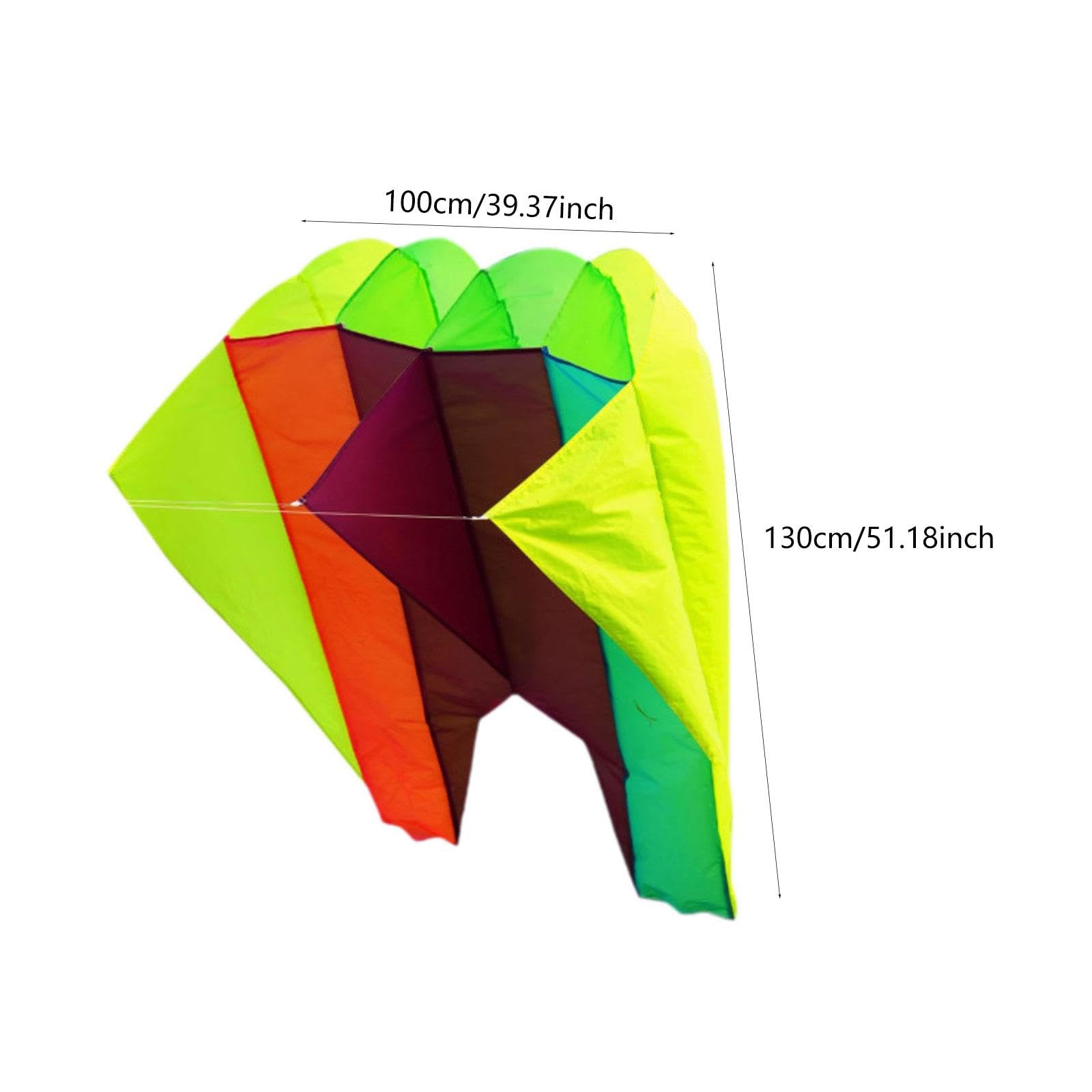 perfk Cometa con Mosca 3D, Actividades únicas Multicolor, Juego Infantil Plegable, Actividad, Pantalones Cortos Grandes, Cometa para césped, jardín, Viaje