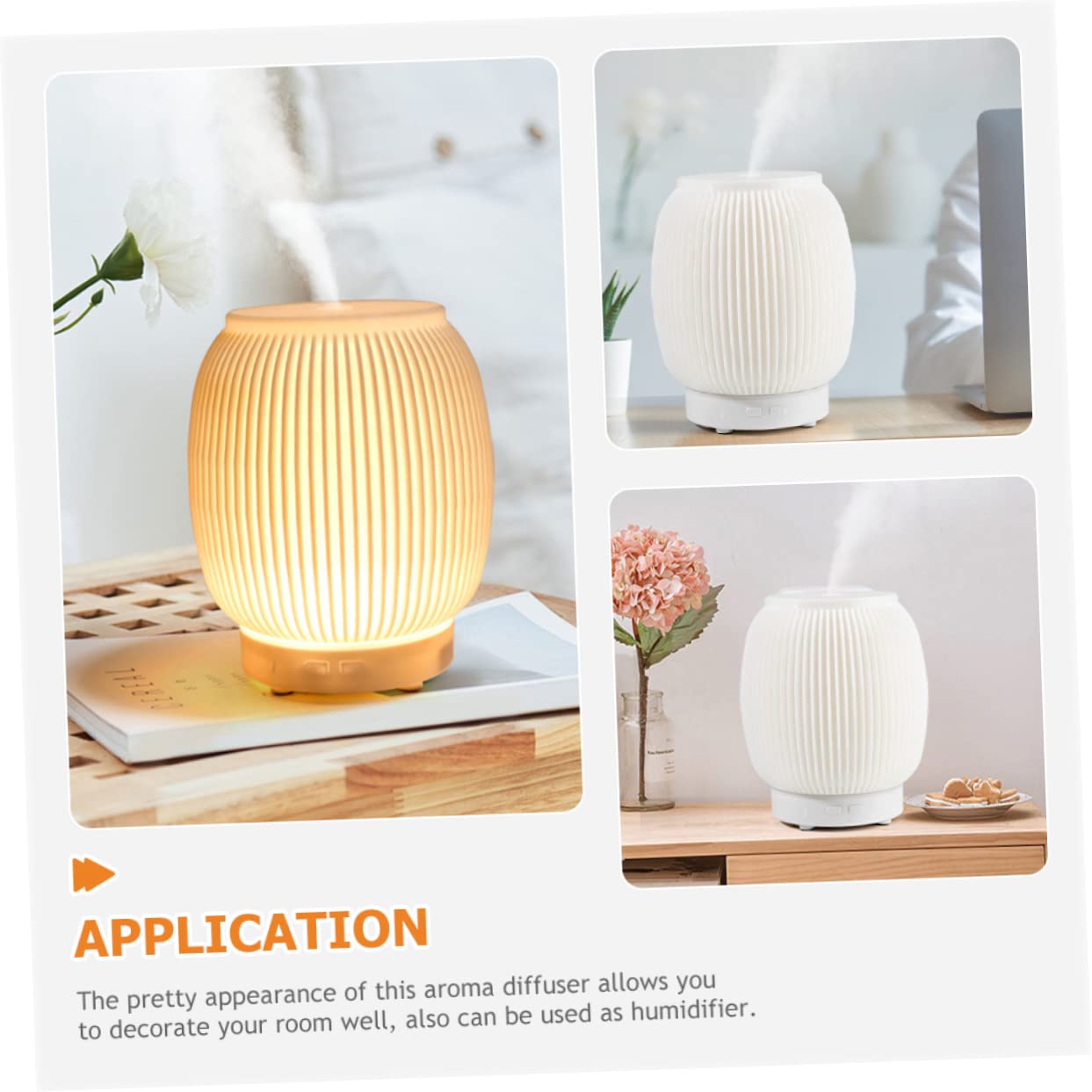 KOMBIUDA Aromadiffusor Für Schreibtisch Usb-aromadiffusor Mit Licht Kleiner Fürs Büro Diffusor Für Ätherische Öle Tragbarer Öldiffusor Für Schlafzimmer Und Wohnzimmer