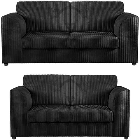 SOFASELECTIONUK Jumbo Cord High Back Sofa Set Cover