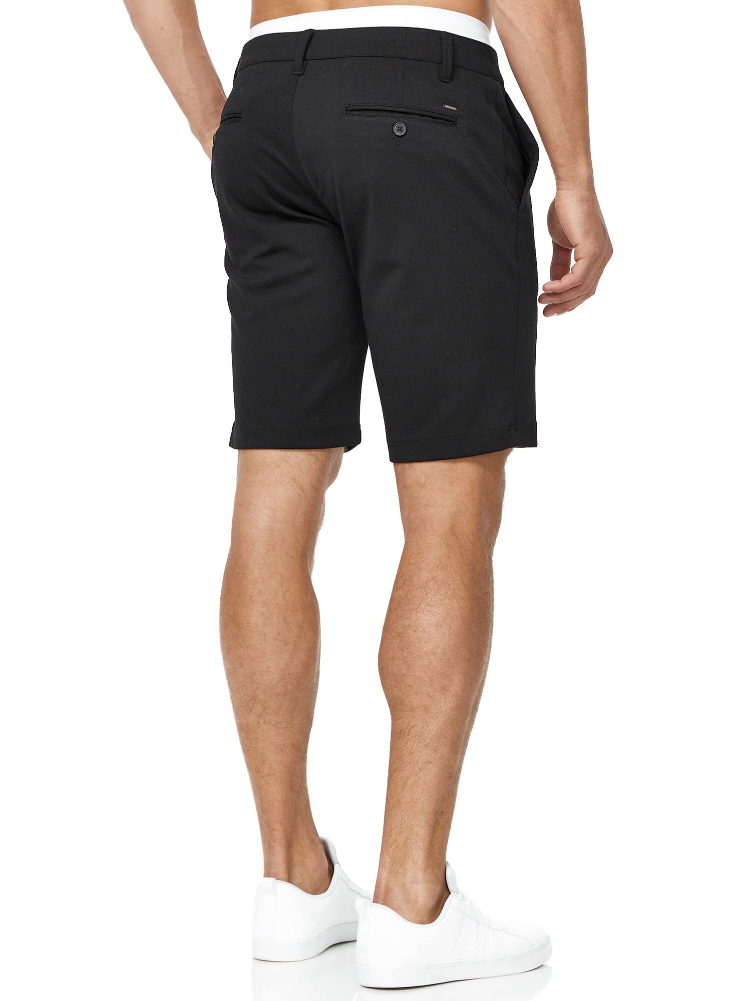 Indicode Herren Aalborg Chino Shorts aus Viskose-Stretch mit 4 Taschen | Bequeme Stoffshorts mit angenehmer Passform, Herrenshorts, Freizeithose, kurze Hose, Sommerhose, Stoffhose für Männer