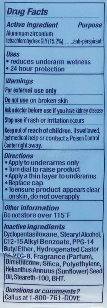 Dove Invisible Solid Deodorant, Original Clean - 2.6 oz - 4 pk