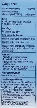 Dove Invisible Solid Deodorant, Original Clean - 2.6 oz - 4 pk