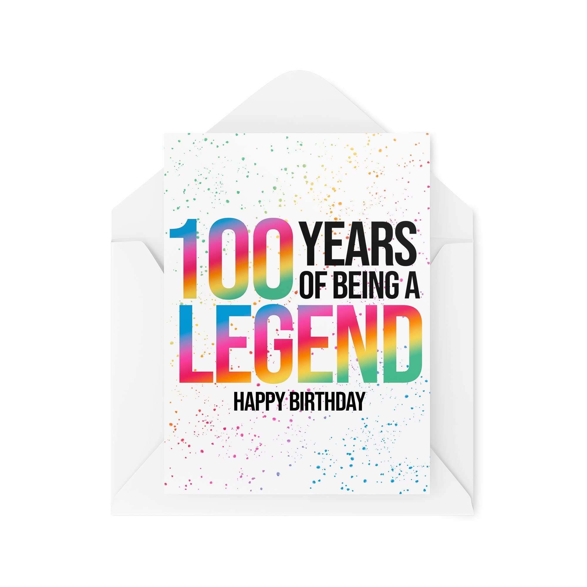 Funny Milestone Birthday Cards | 100 Years Of Being A Legend Card | For Her Him Bestie Birthday Banter Joke Friend Son Daughter | CBH1041