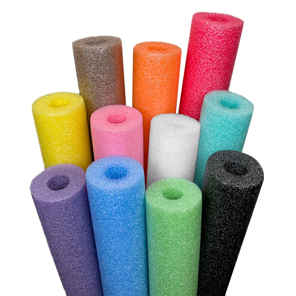 Oodles of Noodles 11 Pack Assorted Colors of 48 Inch Foam Pool Swim Noodles