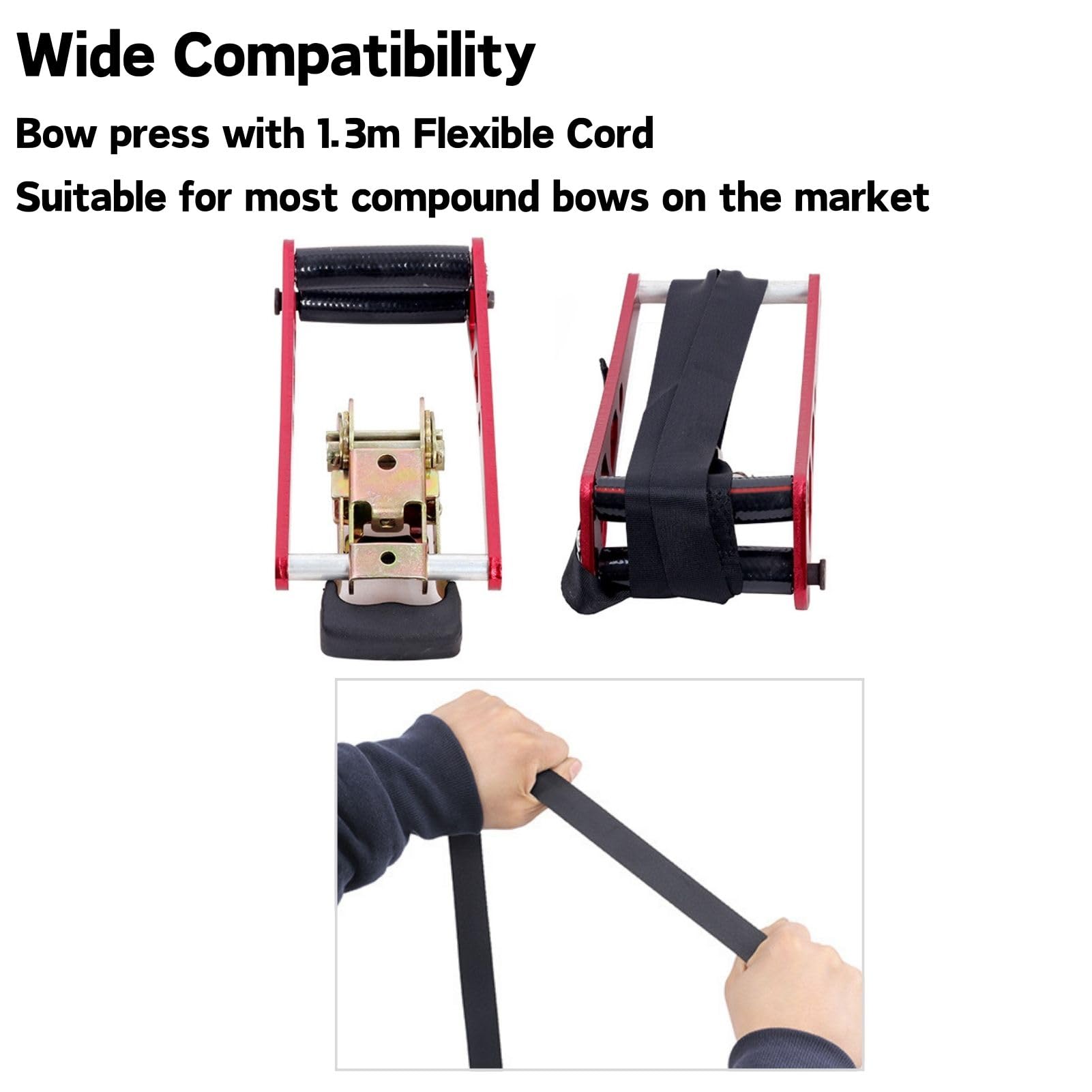 Bogenpresse Compoundbogen, Tragbare Bogensehnenwechsler Einstellwerkzeug Compound Bow Bogenpresse Bogenschießen Zubehör