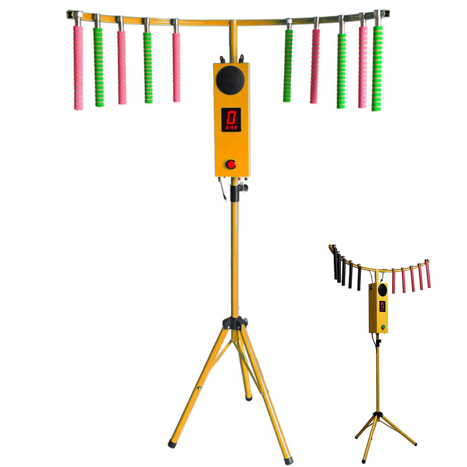 Wangyingxu Hand Eye Coordination Training Game, Catching Stick Arcade Challenge, Reflex Booster for Parties, Family Nights & Commercial Use Yellow