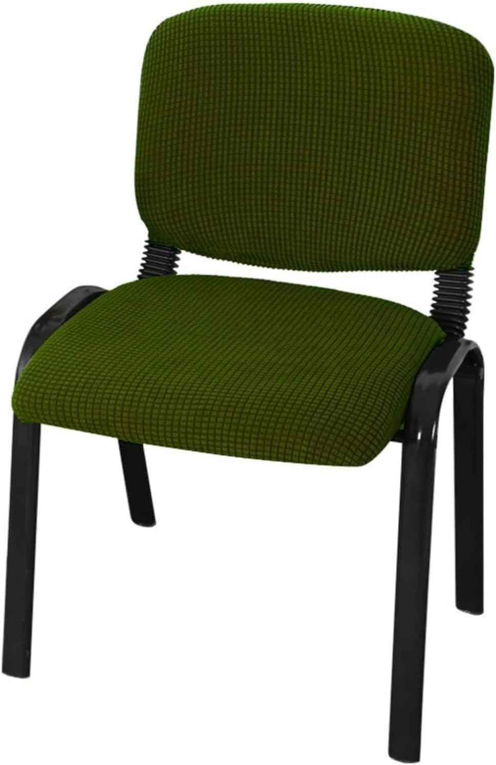 Fundas elásticas para sillas pack de 4 piezas en color verde militar para comedor y oficina