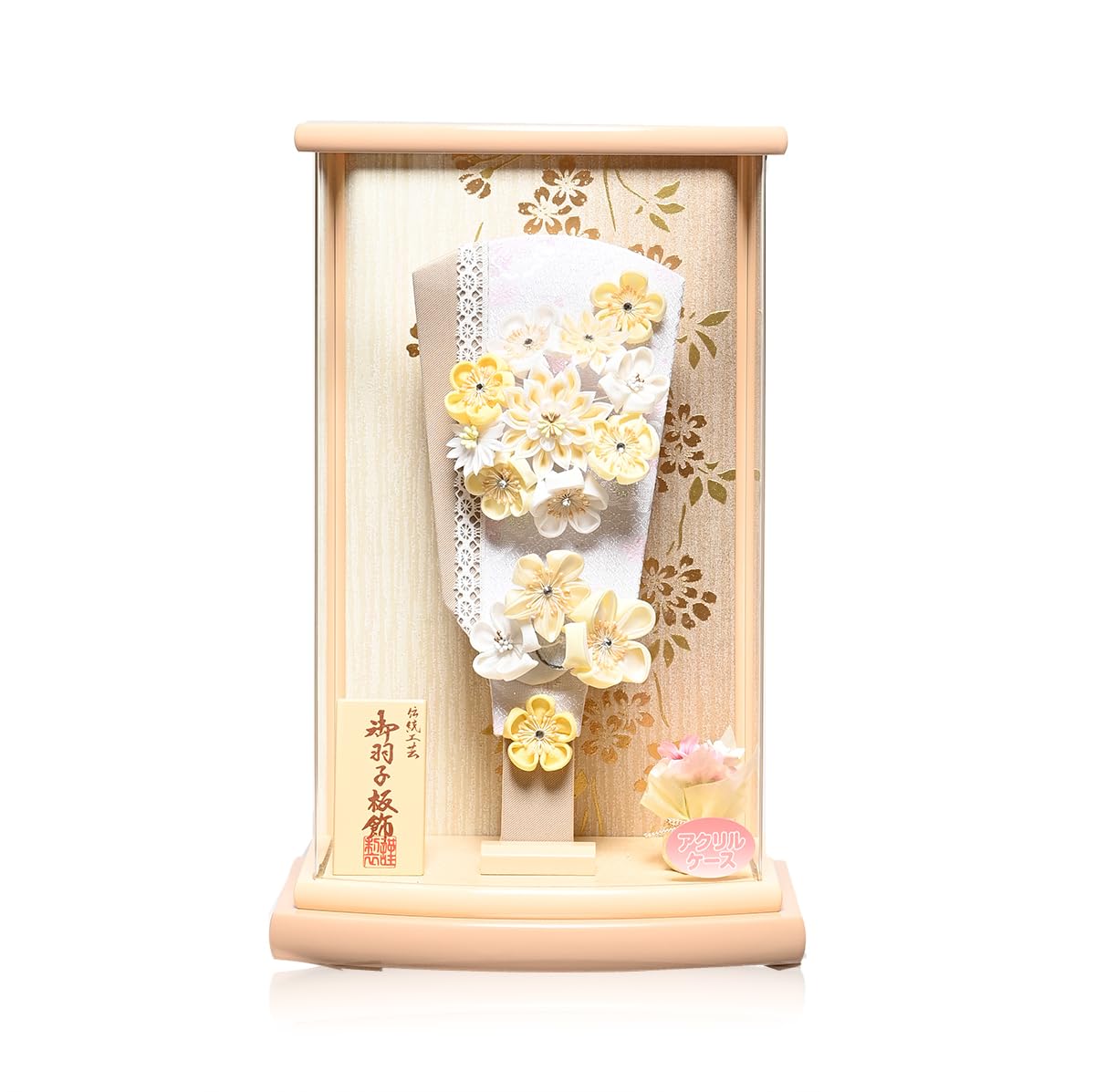 Amazon | 【摘み細工羽子板】羽子板9号詩音花つまみ細工羽子板曲面