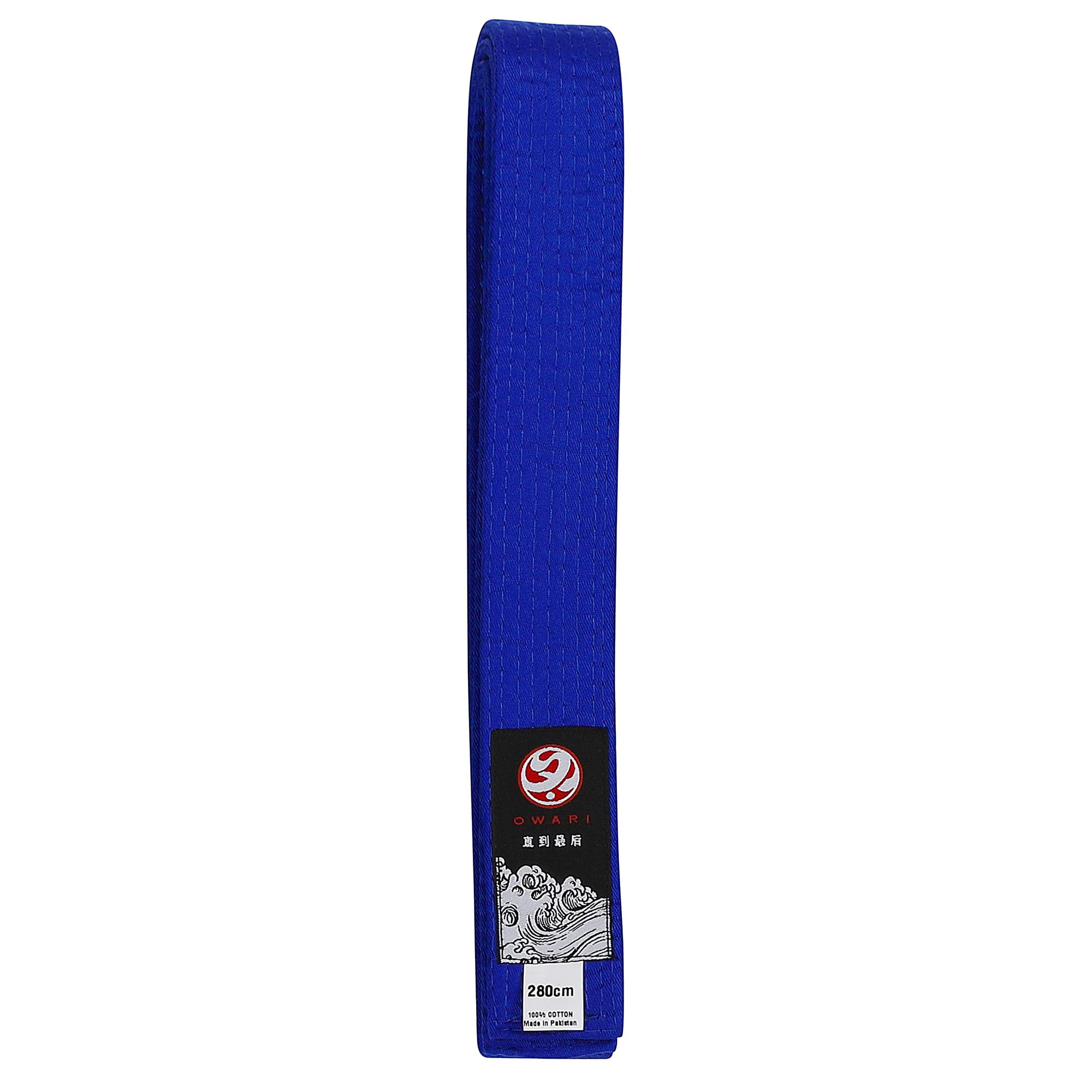 Owari Martial Arts Grading Belt Cotton Karate Judo Taekwondo (Blue, 240cm)