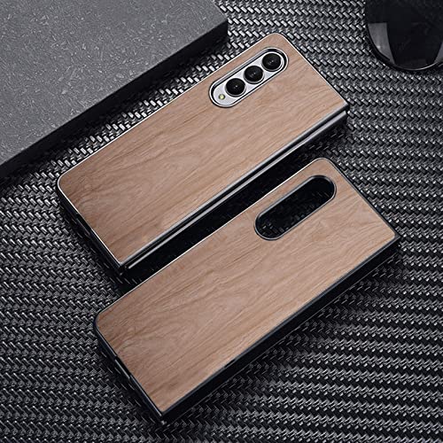 Coque Samsung Z Fold 4 anti rayures protection robuste motif bambou cuir