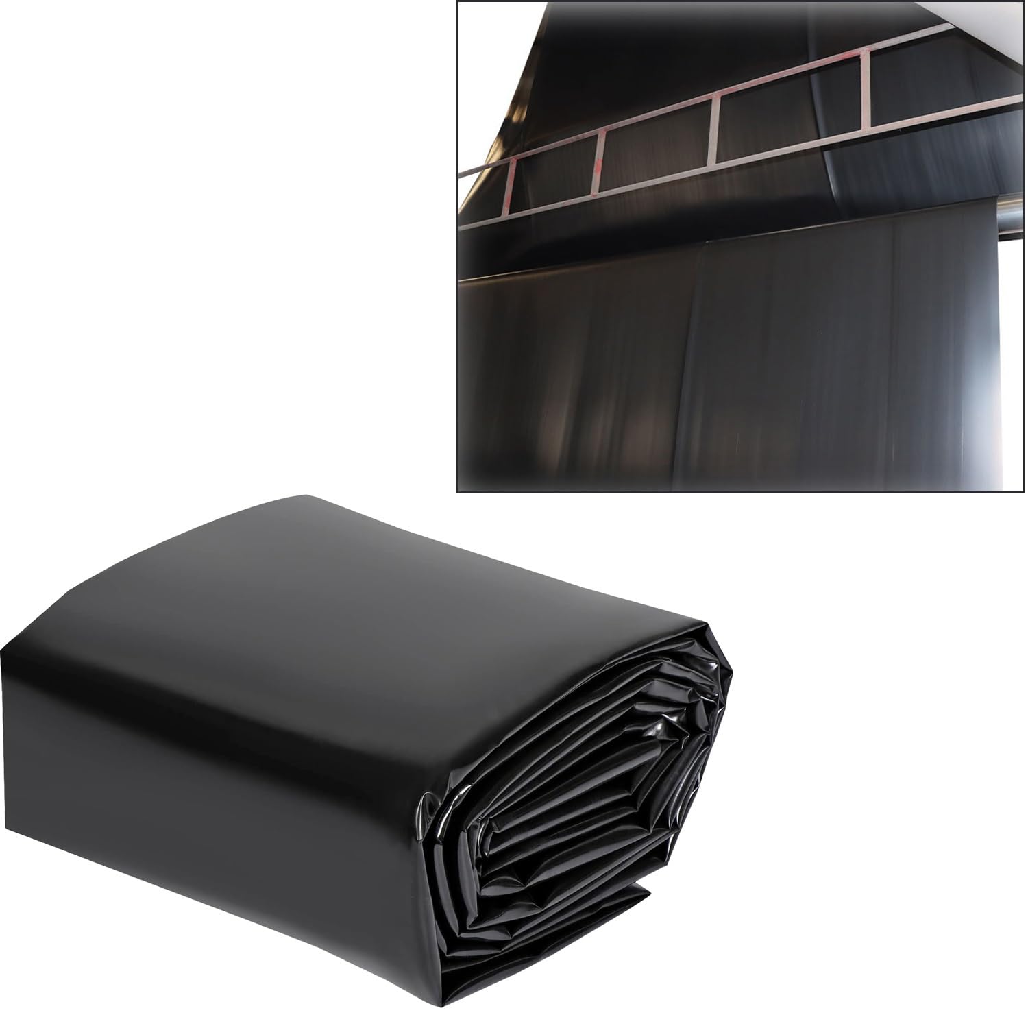 Revestimiento para estanques Revestimiento Impermeable para estanques Koi y Jardines acuáticos Membrana de construcción Impermeable Resistente a los Rayos UV Espesor de 0,12 mm Disponible en