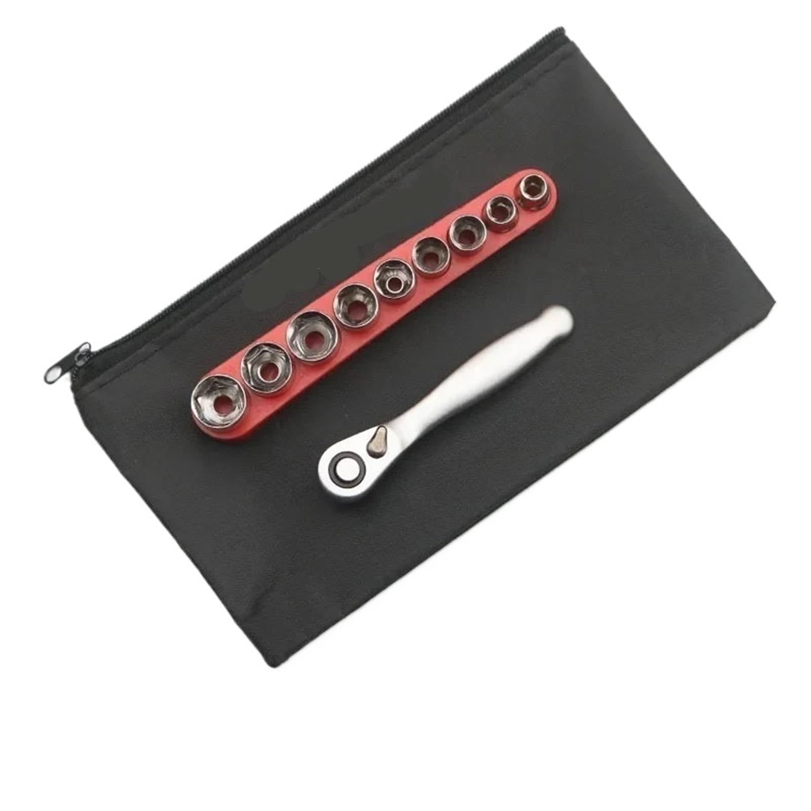 Bcgatydr B1 Torque Wrenches Mini 1/4 Ratchet Wrench Double Ended Quick Socket Hex Torque Double-Ended Adjustable Torque Wrench(B1)