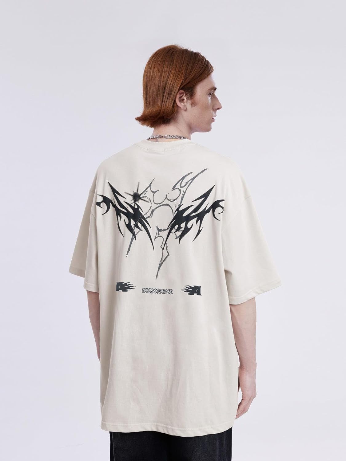 Aelfric Eden Mens Graphic Tees Y2k Flame Star Print Oversized T Shirts Vintage Streetwear Shirt Casual Tops - Image 8