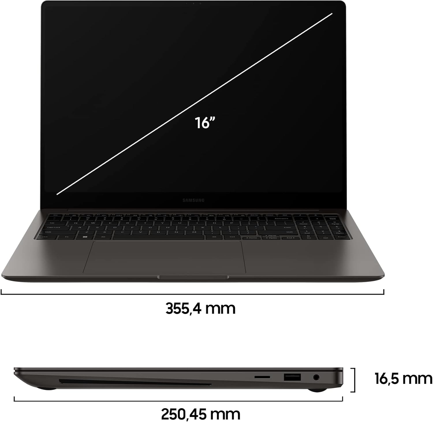 Samsung Galaxy Book3 Ultra Laptop, 16 Dynamic AMOLED 2X, Intel EVO, Intel Core i9-13900H 13th gen, NVIDIA RTX 4070, 32GB RAM, 512GB SSD, Windows 11 Home, Graphite Samsung Galaxy Book3 Ultra Laptop, 16 Dynamic AMOLED 2X, Intel EVO, Intel Core i9-13900H 13th gen, NVIDIA RTX 4070, 32GB RAM, 512GB SSD, Windows 11 Home, Graphite