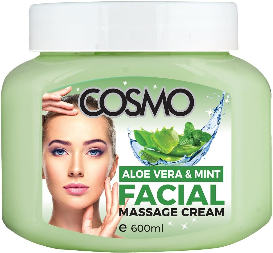 cosmo cosmetics Skin Naturals Facial Massage Cream Aloe Vera And Mint 600ml