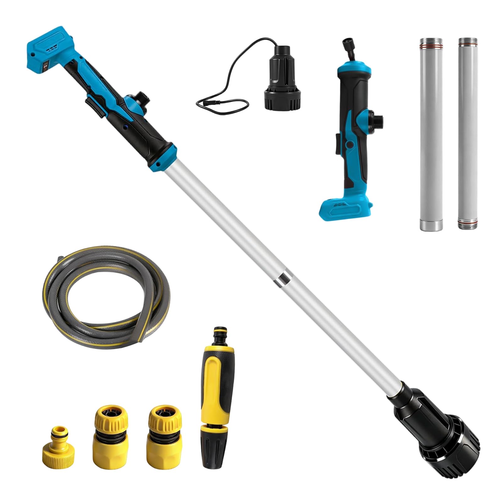 Bomba de transferencia de agua compatible con la batería de 18 V de Makita Bomba para depósitos de agua de lluvia Altura de elevación 3M 3600L/H 19000 RPM para piscina, jardín y estanque