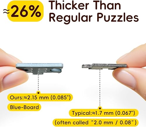 Miniatura 4 de Rompecabezas prémium de 1000 piezas para adultos, rompecabezas vintage de paisaje de cabaña con letras en la parte posterior, regalo educativo