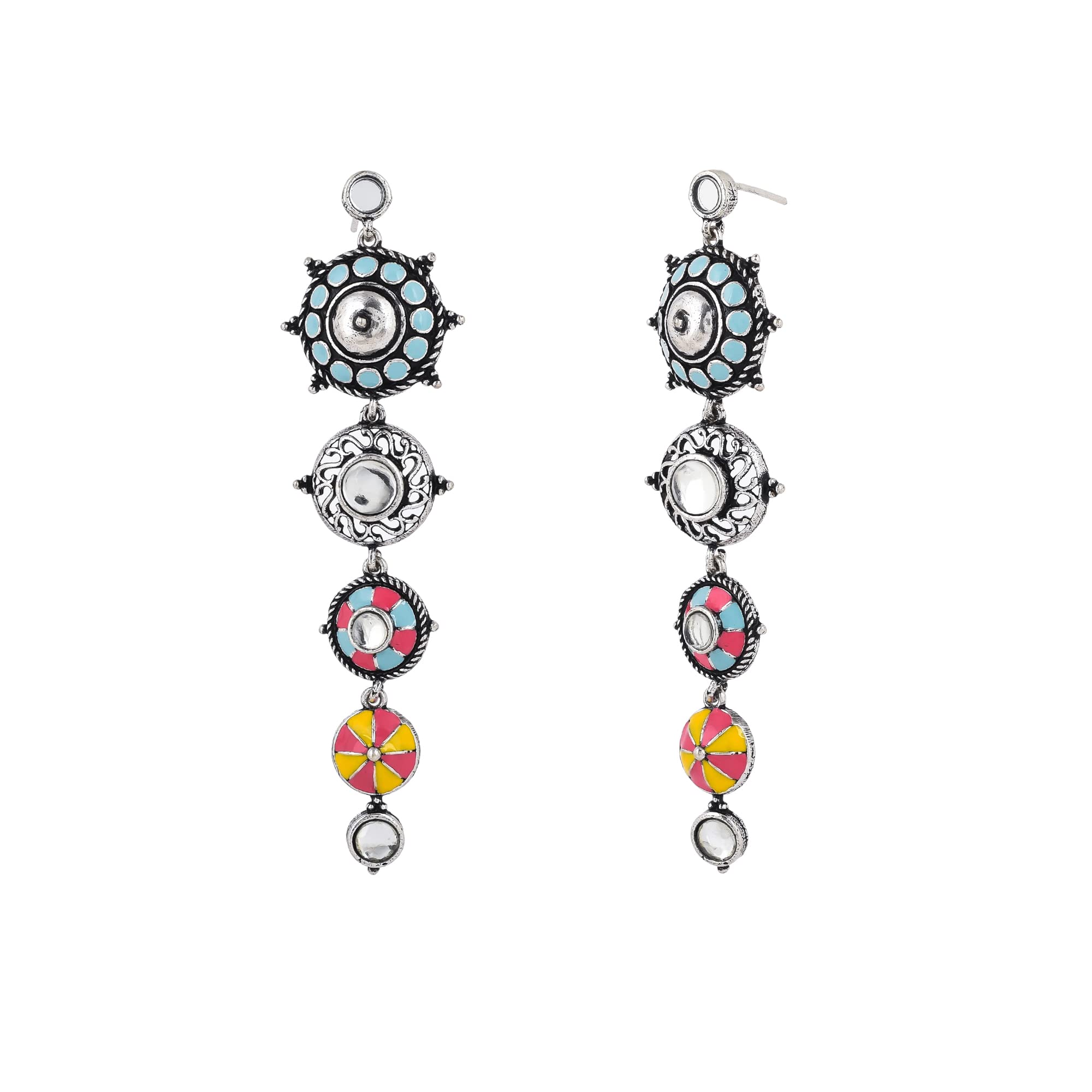 Folklore Circles Drop Earrings