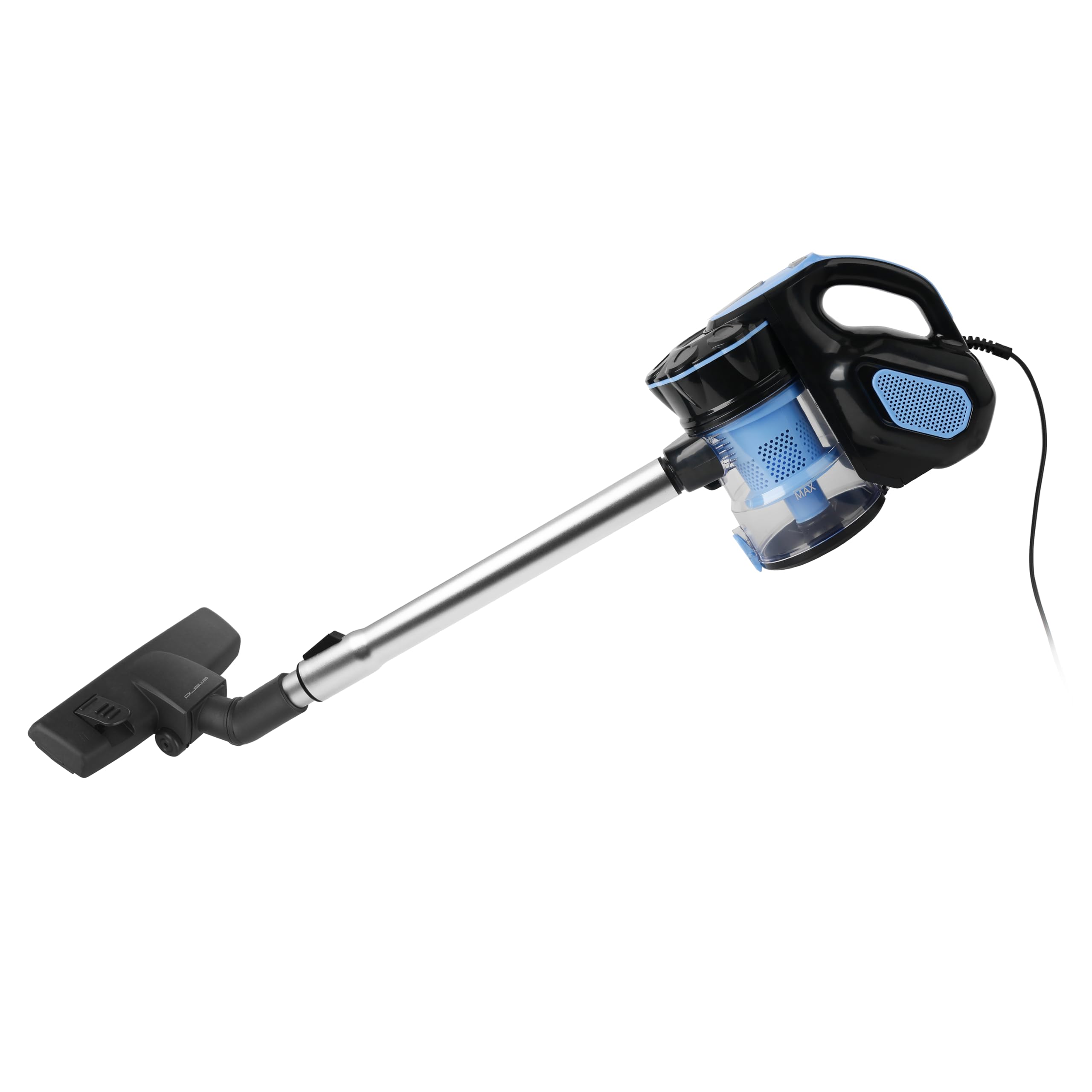 Emerio Staubsauger Zyklon 2in1 Hand- & Bodensauger mit starken 600 Watt, HEPA Filter, kraftvoller 17.000 Pa Saugkraft, 5m Kabellänge und verstellbares Teleskoprohr aus Edelstahl | UVE-123109