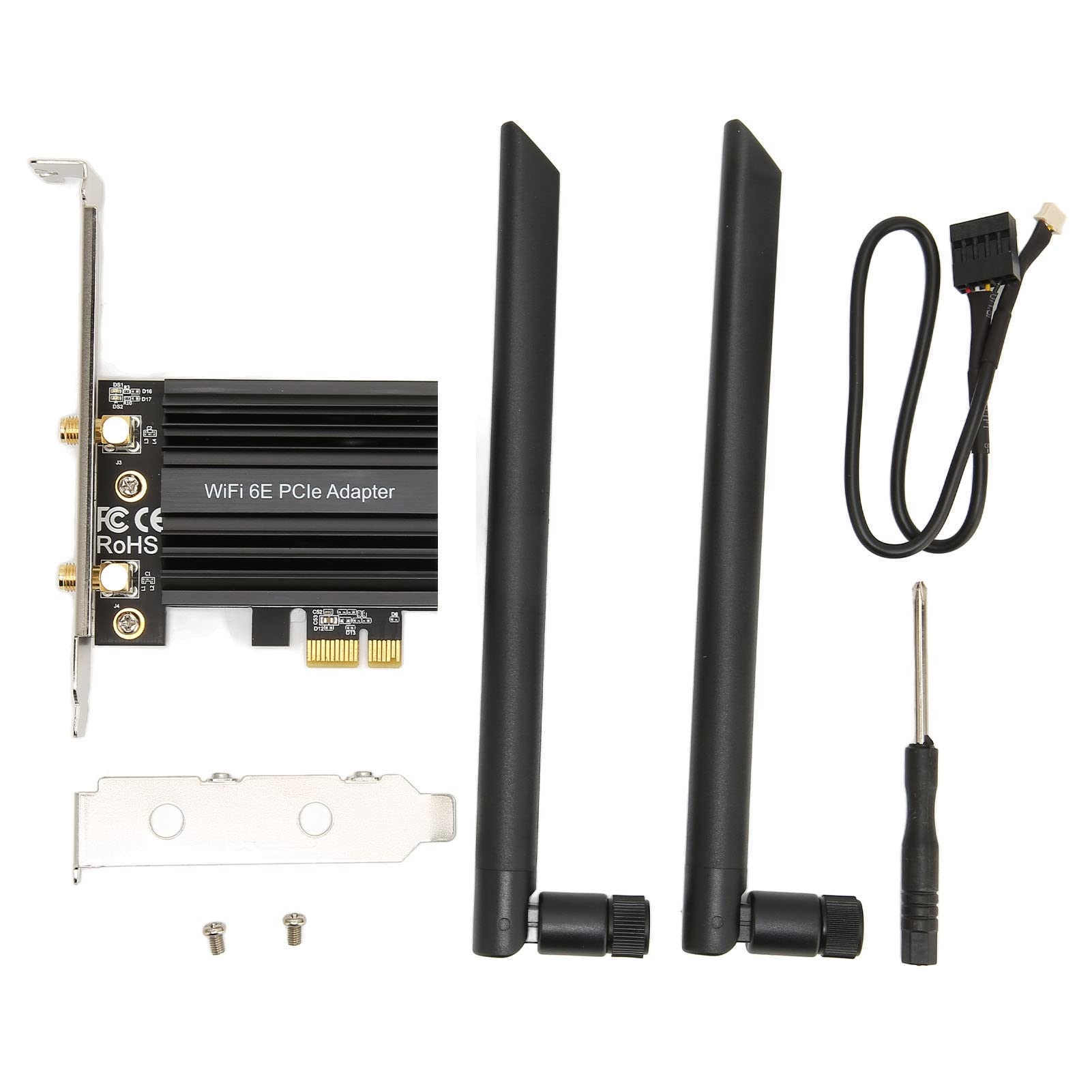 Scheda di Rete Gigabit WiFi 6e Tribant, Programma di Rete Wireless 5.2 Ad Alta Velocity Integrata nel Dissiptore di Calore Dedicato, per Computer Desktop