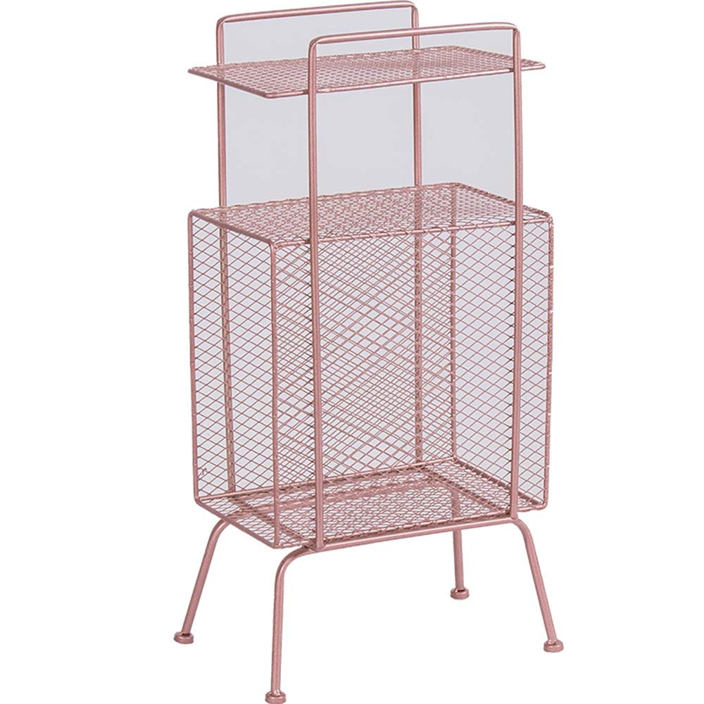 Magazyn HANSHAN Rack, metalowy regał prasowy książki i gazety stojak do przechowywania salonu sofa obok małego półka 5 kolorów 13 × 9 × 27 cali (kolor : B)