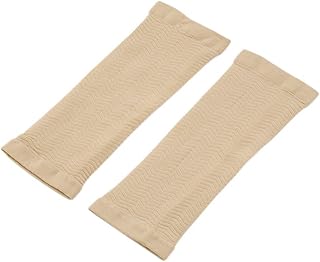wowobjects Wowobjects® 1Pair Thin Forearms Hands Shaper Burn Fat Belt Compression Arm Slimming Sleeve (Beige) | Pack of 2pcs-picture-51