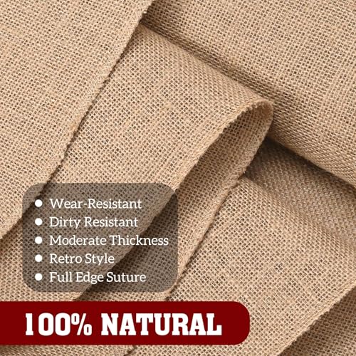 Jute-Tischdeckenrolle 30 cm x 10 m, geeignet für Tisch, Party-DIY-Dekoration, 100 % natürlicher Jutestoff,leinen tischdecke