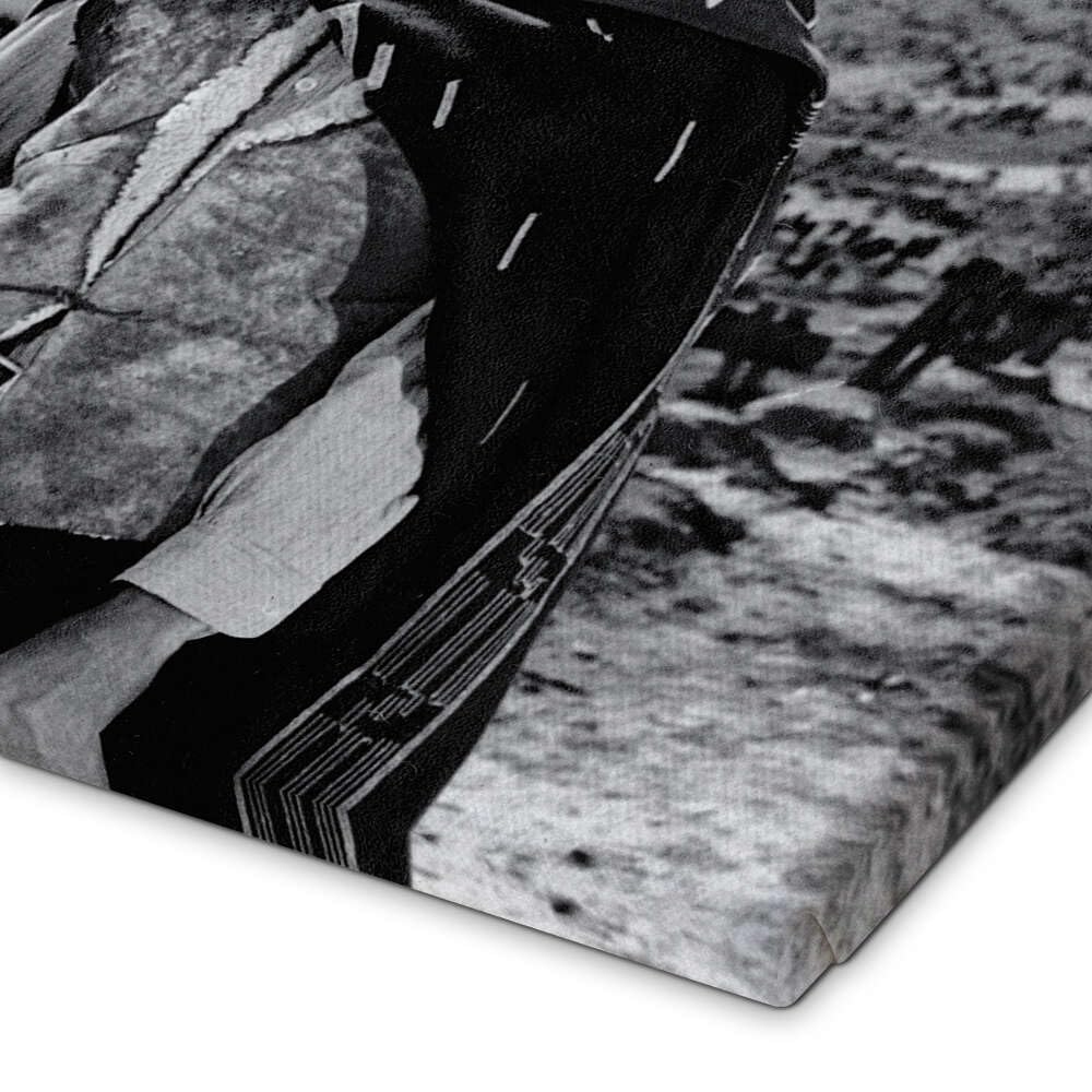 Posterlounge Clint Eastwood in un western Stampa su tela | 90 x 60 cm Quadri Decorazione per pareti