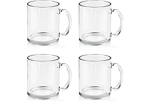 12 oz Sublimation Clear Glass Mugs - The Perfect Canvas for Your Creations