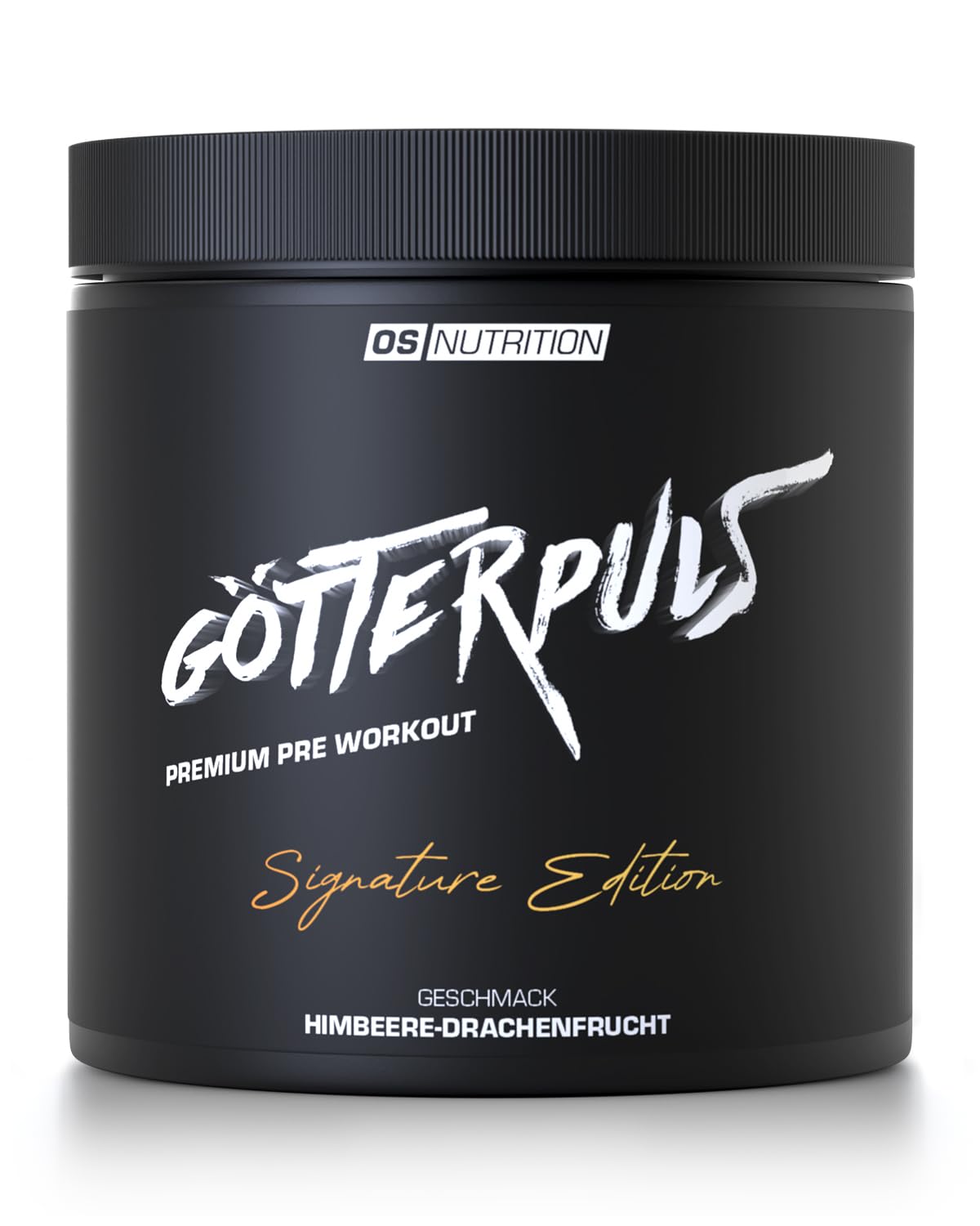Götterpuls Pre Workout Signature Edition 395g Pulver Himbeere-Drachenfrucht | Mit L-Citrullin, AAKG, L-Tyrosin & Beta-Alanin – 200mg Koffein pro Portion – Vegan – 25 Portionen