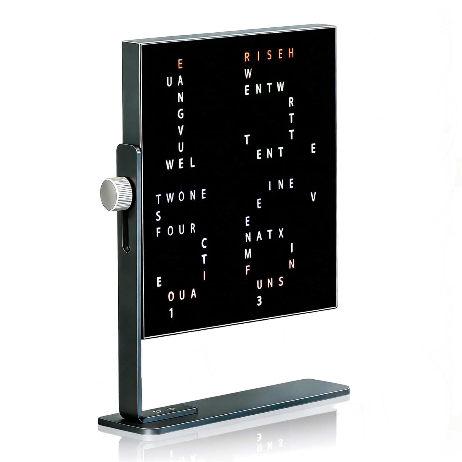 Reloj de pared LED para salón con 9 modos de visualización y micrófono integrado