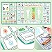 Geyoga 12 Pcs Nonverbal Communication Board, 16.73 x 11.22'' Patient Picture Symbol Communication Cards for Adults
